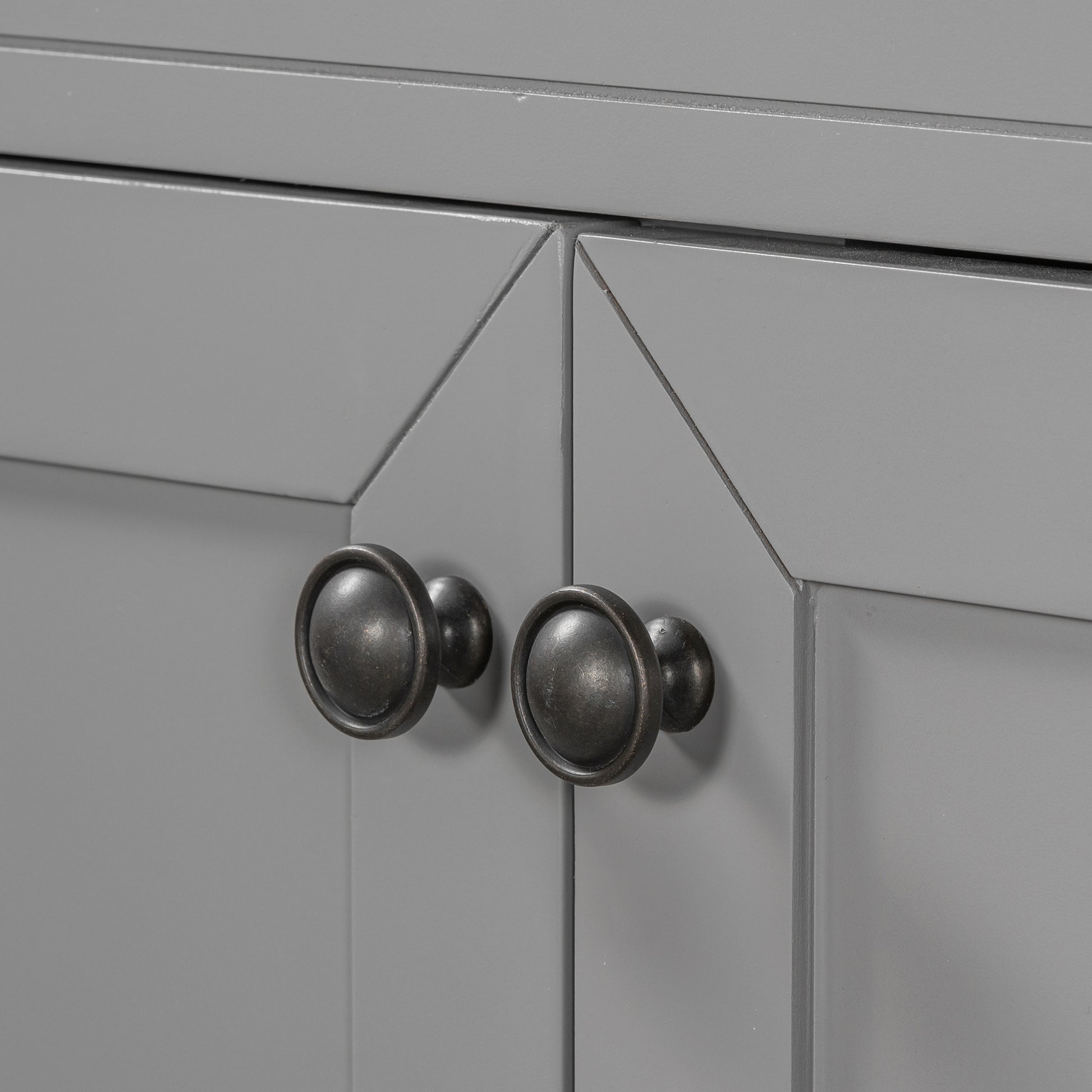 36" Bathroom Vanity With Sink Combo, Bathroom Cabinet With Drawers, Solid Frame And Mdf Board, Grey Old Sku:Jl000007Aae Grey Solid Wood Mdf