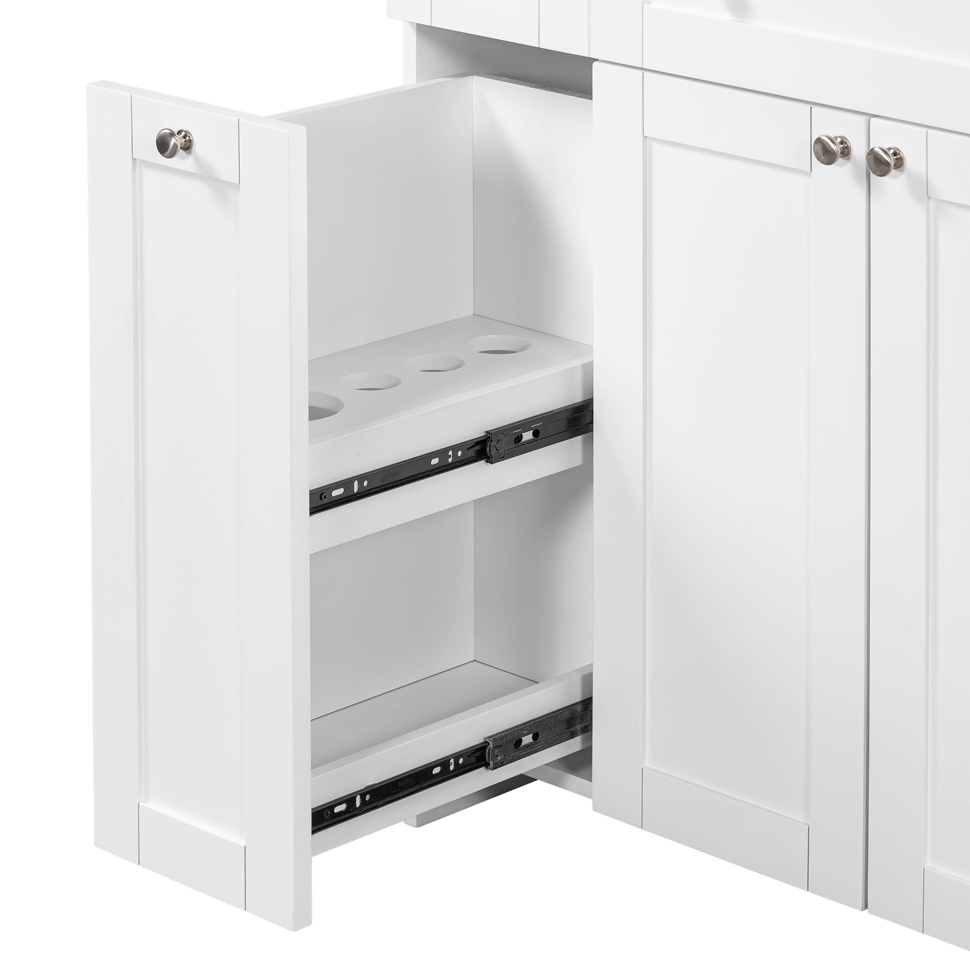 30" White Bathroom Vanity With Single Sink ,Combo Cabinet Undermount Sink,Bathroom Storage Cabinet Vanities White Mdf