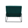 Coolmore Accent Chair Modern Industrial Slant Armchair With Metal Frame Premium High Density Soft Single Chair For Living Room Bedroom Emerald Velvet