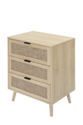 3 Drawer Cabinet, Suitable For Bedroom, Living Room, Study Natural Particle Board