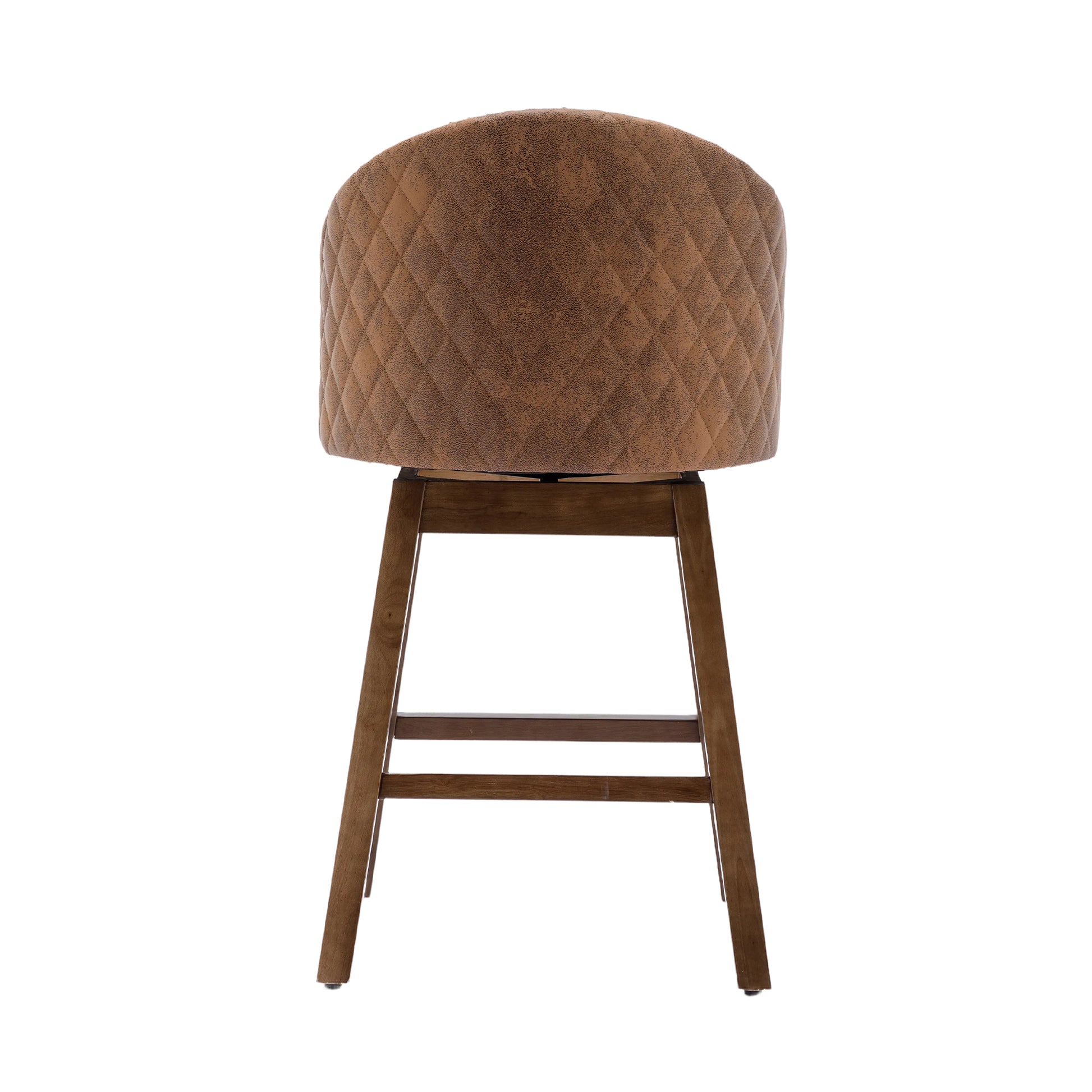 Coolmore Bar Stools Set Of 2 Counter Height Chairs With Footrest For Kitchen, Dining Room And 360 Degree Swivel Coffee Polyester