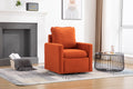 Coolmore Swivel Barrel Chair, Comfy Round Accent Sofa Chair For Living Room, 360 Degree Swivel Barrel Club Chair, Leisure Arm Chair For Nursery, Hotel, Bedroom, Office, Lounge Orange Velvet