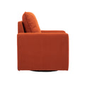 Coolmore Swivel Barrel Chair, Comfy Round Accent Sofa Chair For Living Room, 360 Degree Swivel Barrel Club Chair, Leisure Arm Chair For Nursery, Hotel, Bedroom, Office, Lounge Orange Velvet