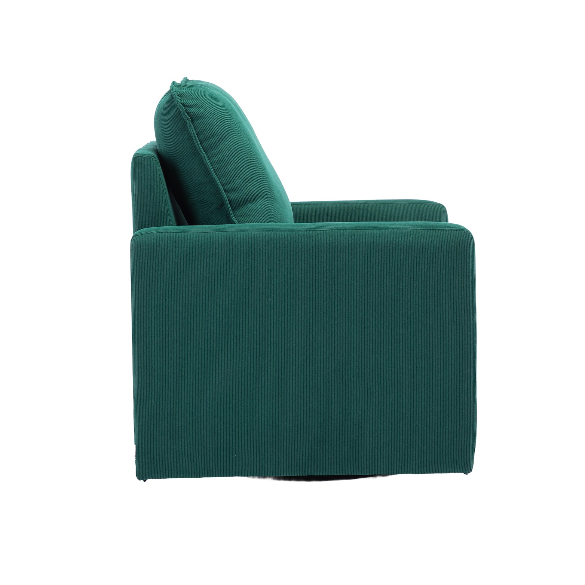 Coolmore Swivel Barrel Chair, Comfy Round Accent Sofa Chair For Living Room, 360 Degree Swivel Barrel Club Chair, Leisure Arm Chair For Nursery, Hotel, Bedroom, Office, Lounge Emerald Velvet