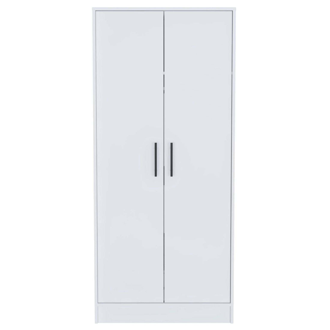 Ambery 180 Armoire, Two Shelves, Double Door, Metal Rod, One Drawer White White Particle Board Particle Board