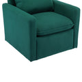 Coolmore Swivel Barrel Chair, Comfy Round Accent Sofa Chair For Living Room, 360 Degree Swivel Barrel Club Chair, Leisure Arm Chair For Nursery, Hotel, Bedroom, Office, Lounge Emerald Velvet