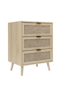 3 Drawer Cabinet, Suitable For Bedroom, Living Room, Study Natural Particle Board