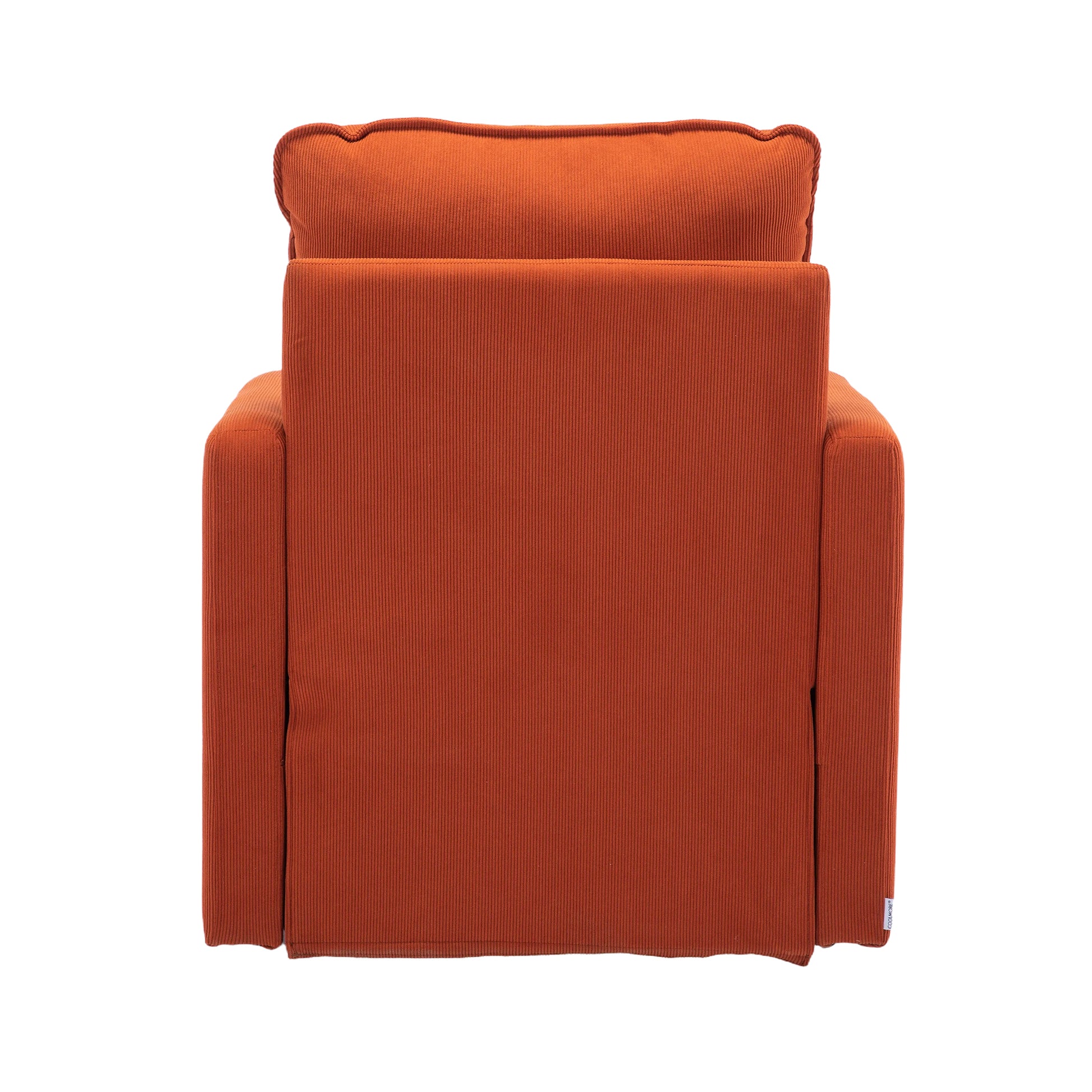 Coolmore Swivel Barrel Chair, Comfy Round Accent Sofa Chair For Living Room, 360 Degree Swivel Barrel Club Chair, Leisure Arm Chair For Nursery, Hotel, Bedroom, Office, Lounge Orange Velvet