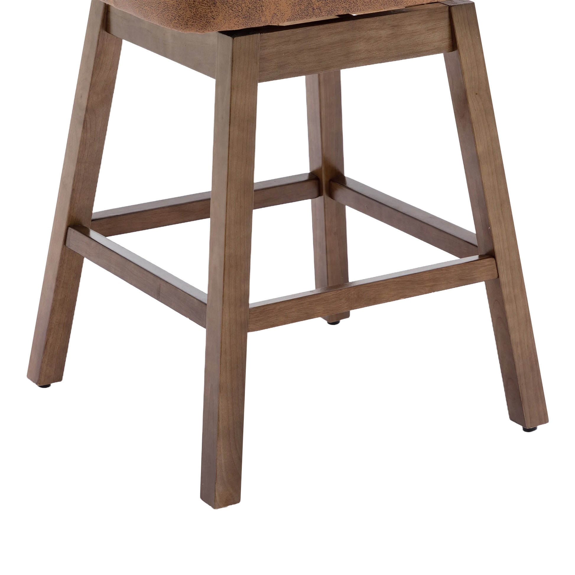 Coolmore Bar Stools Set Of 2 Counter Height Chairs With Footrest For Kitchen, Dining Room And 360 Degree Swivel Coffee Polyester
