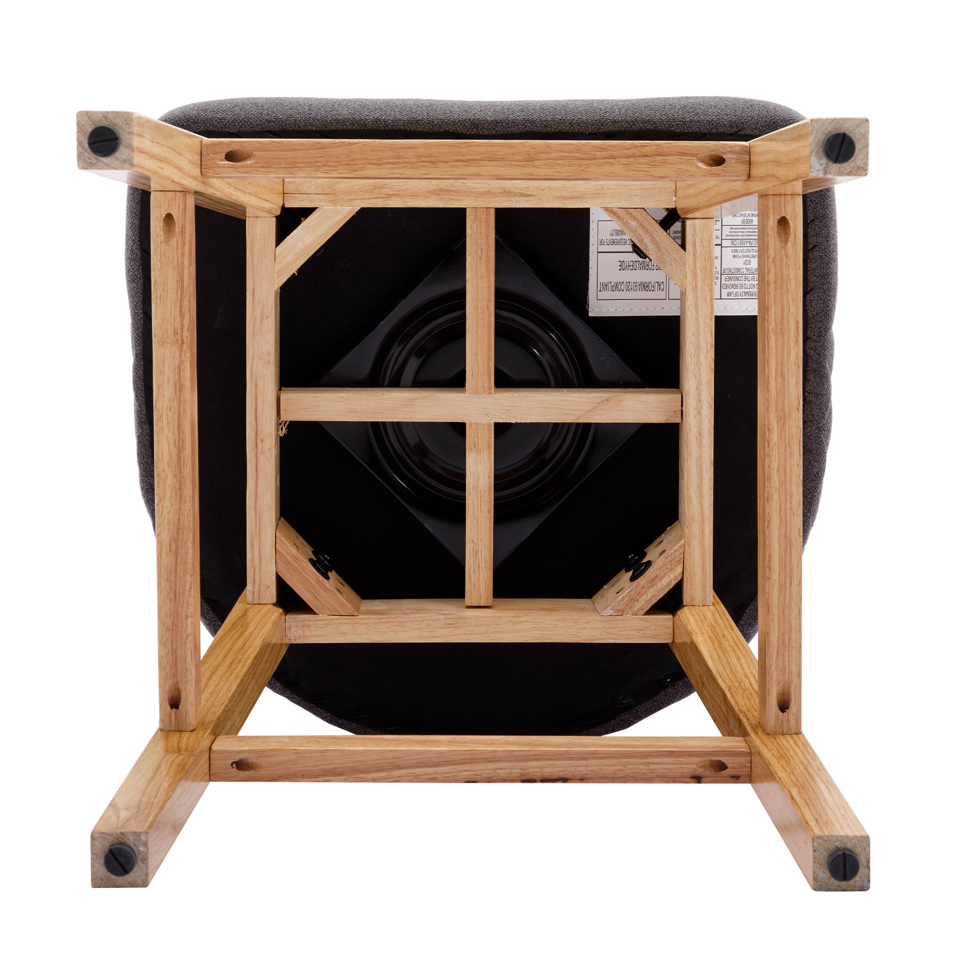 Coolmore Bar Stools Set Of 2 Counter Height Chairs With Footrest For Kitchen, Dining Room And 360 Degree Swivel Charcoal Grey Linen