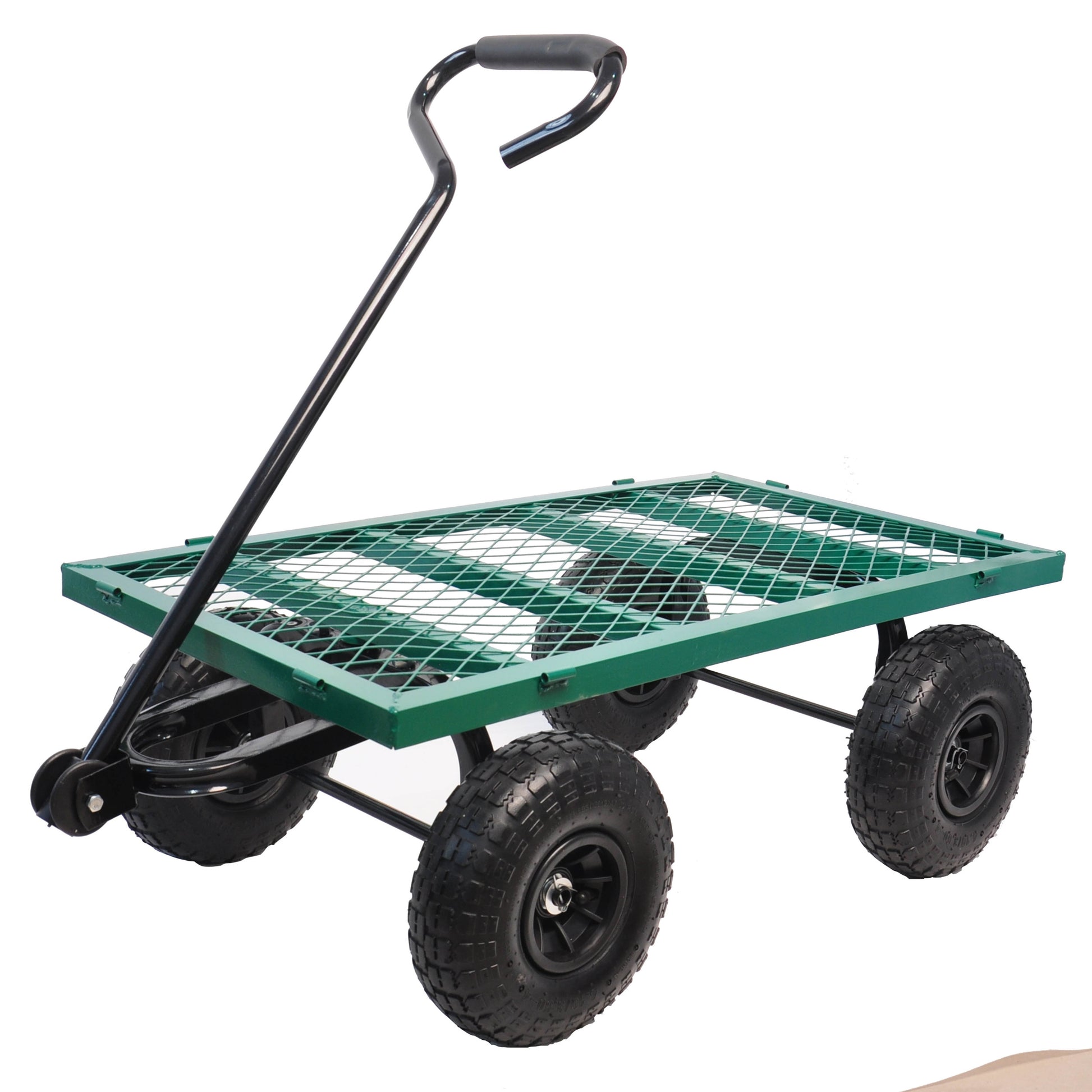 Wagon Cart Garden Cart Trucks Make It Easier To Transport Firewood Green Garden & Outdoor Metal