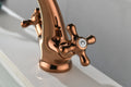 Rose Gold Bathroom Sink Faucet 2 Single Hole