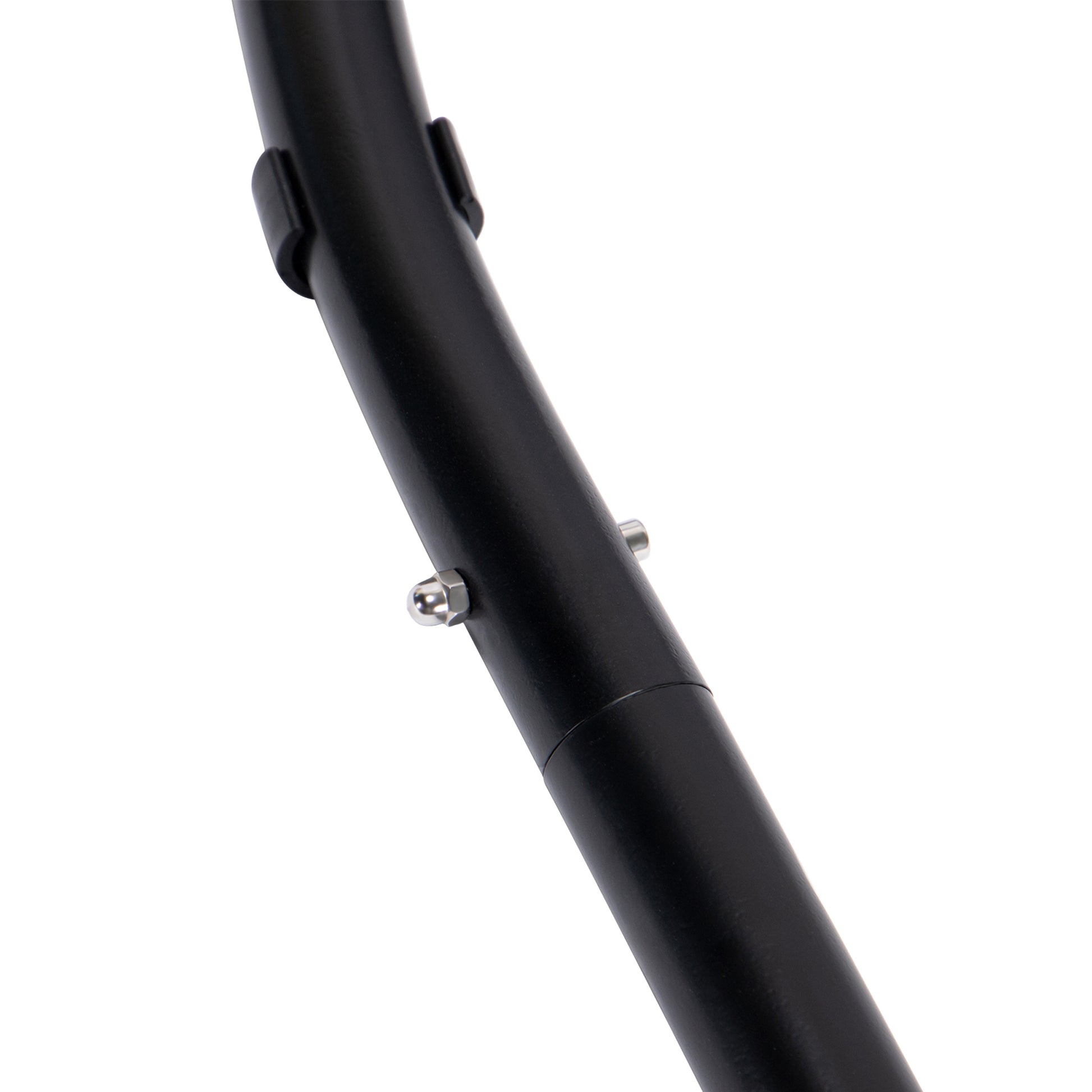 Double Seat Swing Chair With Stand And Cushion Black Blue Cotton Rattan