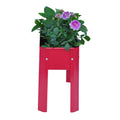 Mini Elevated Garden Bed, Metal Elevated Outdoor Flowerpot Box, Suitable For Backyard And Terrace, Large Flowerpot, Suitable For Vegetable And Flower Red Steel