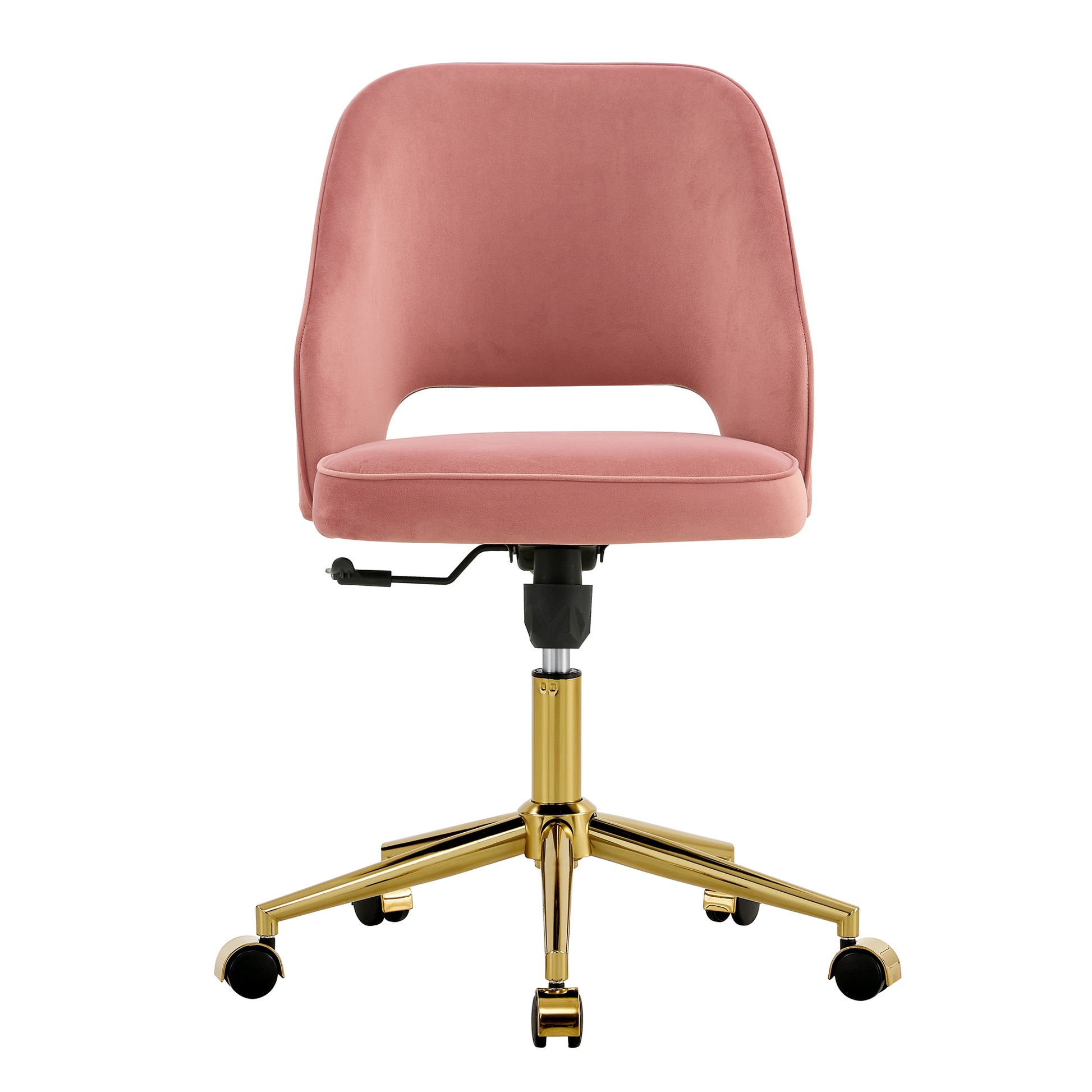 Modern Home Velvet Office Chairs, Adjustable 360 pink-velvet