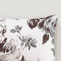 Floral Print Comforter Set Twin Xl White Black Polyester