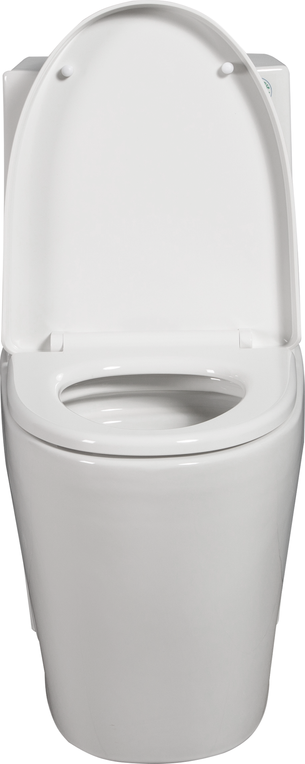 1.1 1.6 Gpf Dual Flush 1 Piece Elongated Toilet With Soft Close Seat Gloss White, Water Saving, Modern, Stylish Design 23T01 Gw Gloss White Ceramic