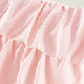 Ruffle Comforter Set Full Blush Polyester