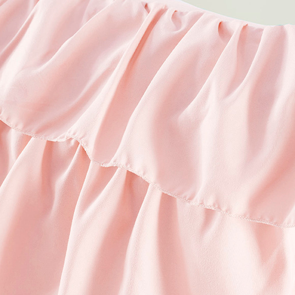 Ruffle Comforter Set Full Blush Polyester