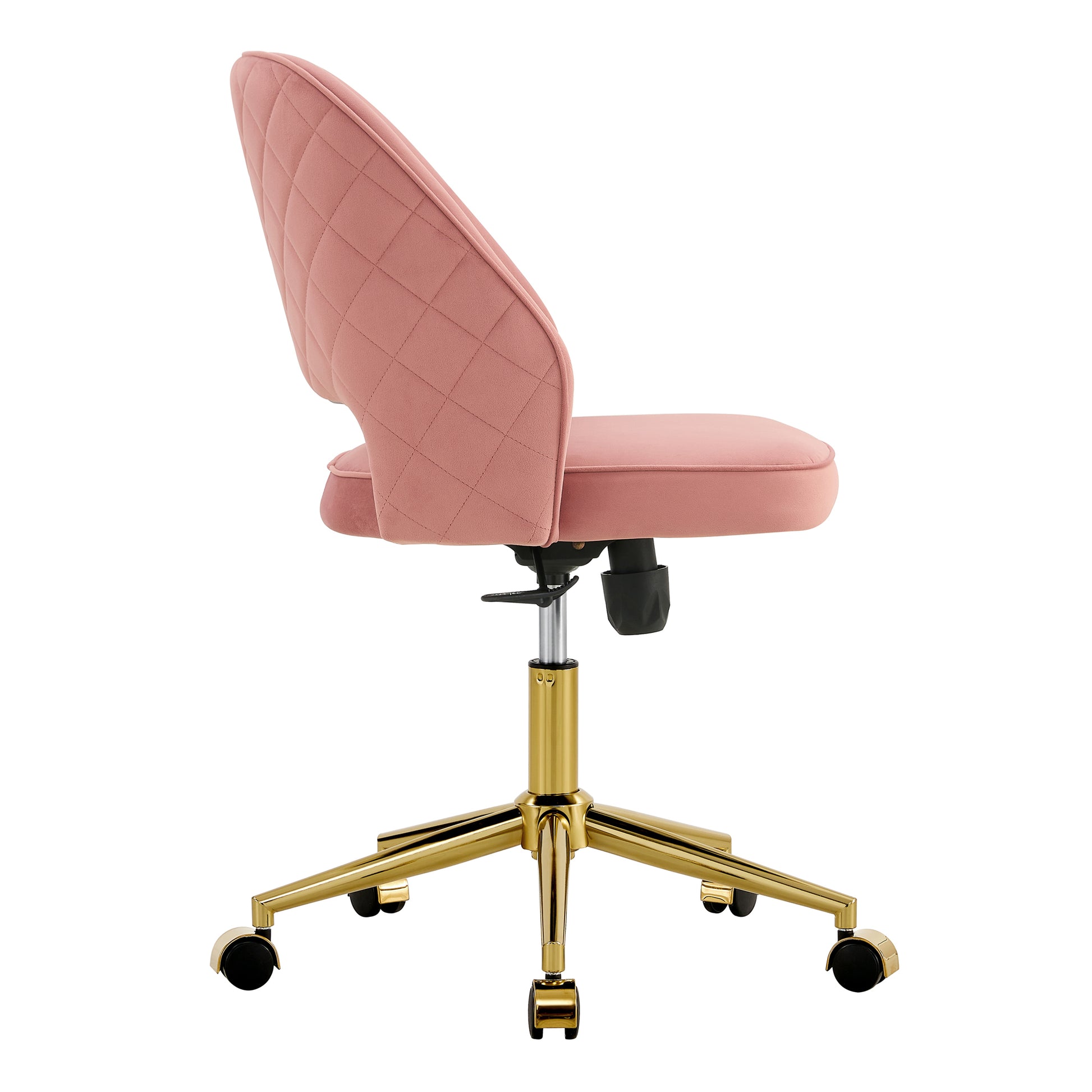 Modern Home Velvet Office Chairs, Adjustable 360 pink-velvet