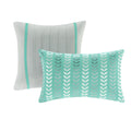Comforter Set Full Aqua Polyester