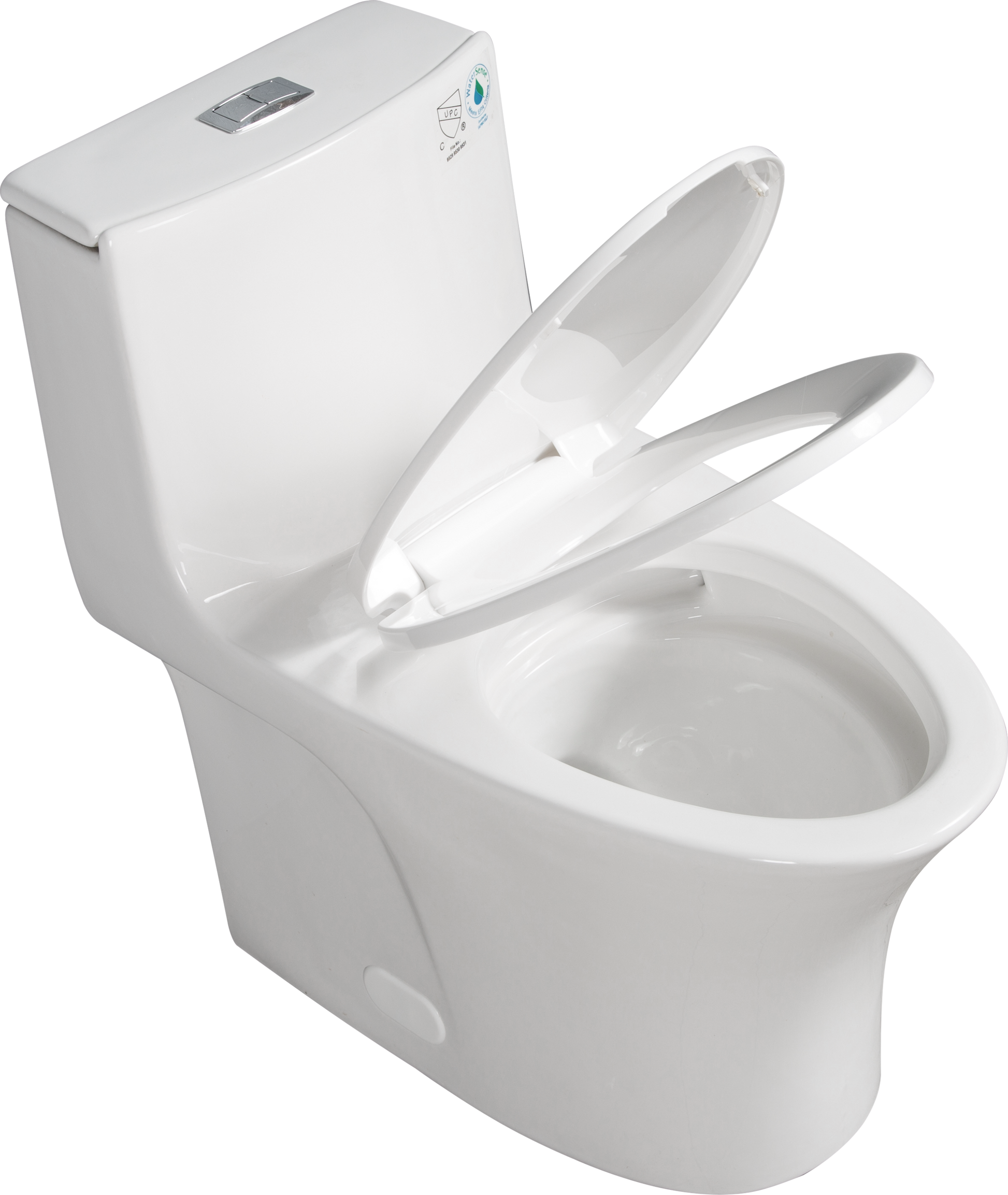 1.1 1.60 Gpf Dual Flush One Piece Toilet, Water Saving Elongated Comfort Height Floor Mounted, Soft Closing Seat, 1000 Gram Map Flushing Score Toilet, Gloss White 23T02 Gw Gloss White Ceramic