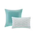 Comforter Set Full Aqua Polyester