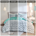 Comforter Set Twin Aqua Polyester