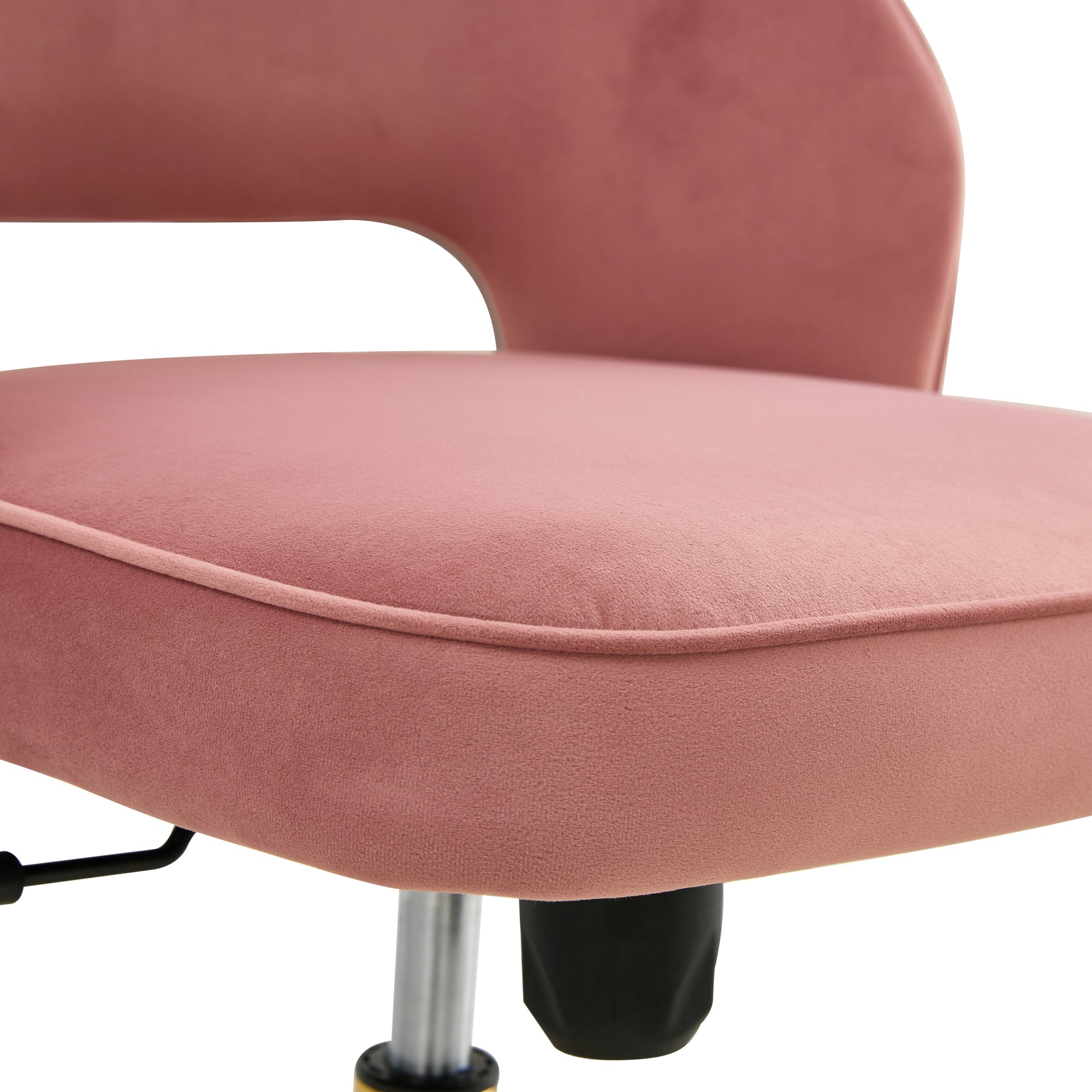 Modern Home Velvet Office Chairs, Adjustable 360 pink-velvet