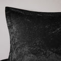 Velvet Comforter Set Twin Black Polyester