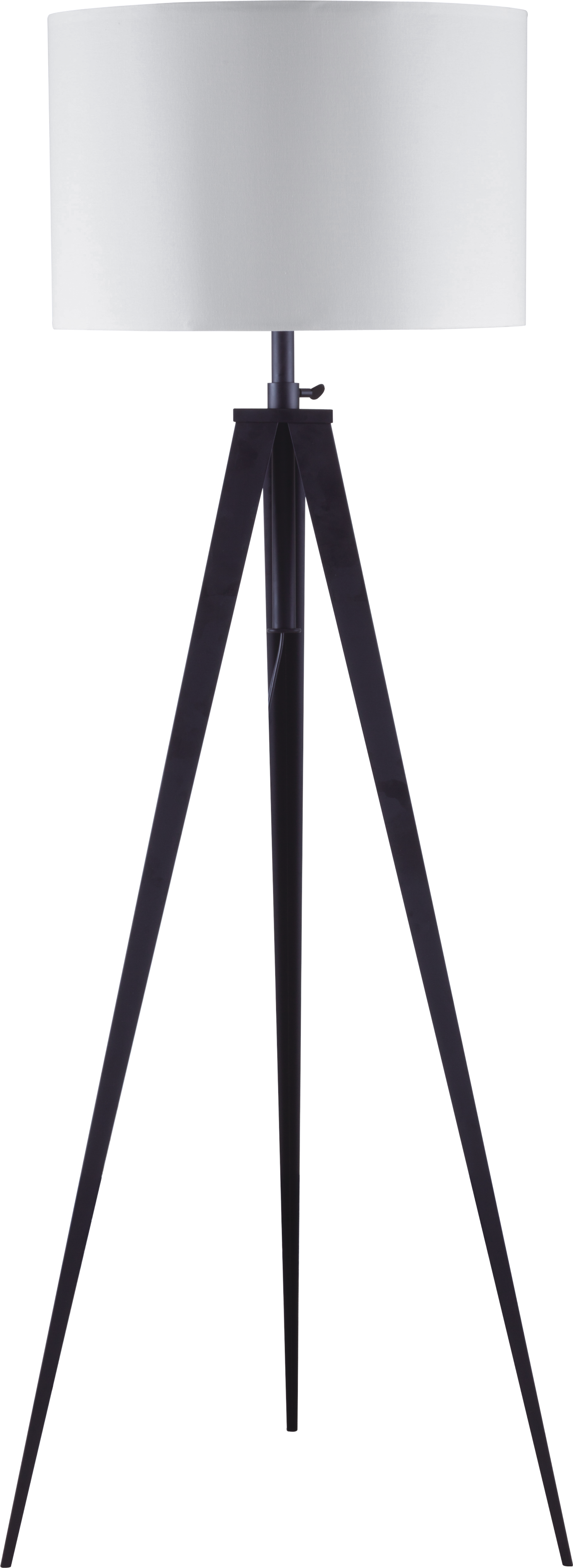 65" Crossed Tripod Floor Lamp 2.67 9.9 Black Metal