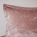 Velvet Duvet Cover Set King Blush Polyester