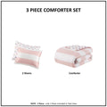 Cotton Cabana Stripe Reversible Comforter Set With Rainbow Reverse Full Pink Cotton