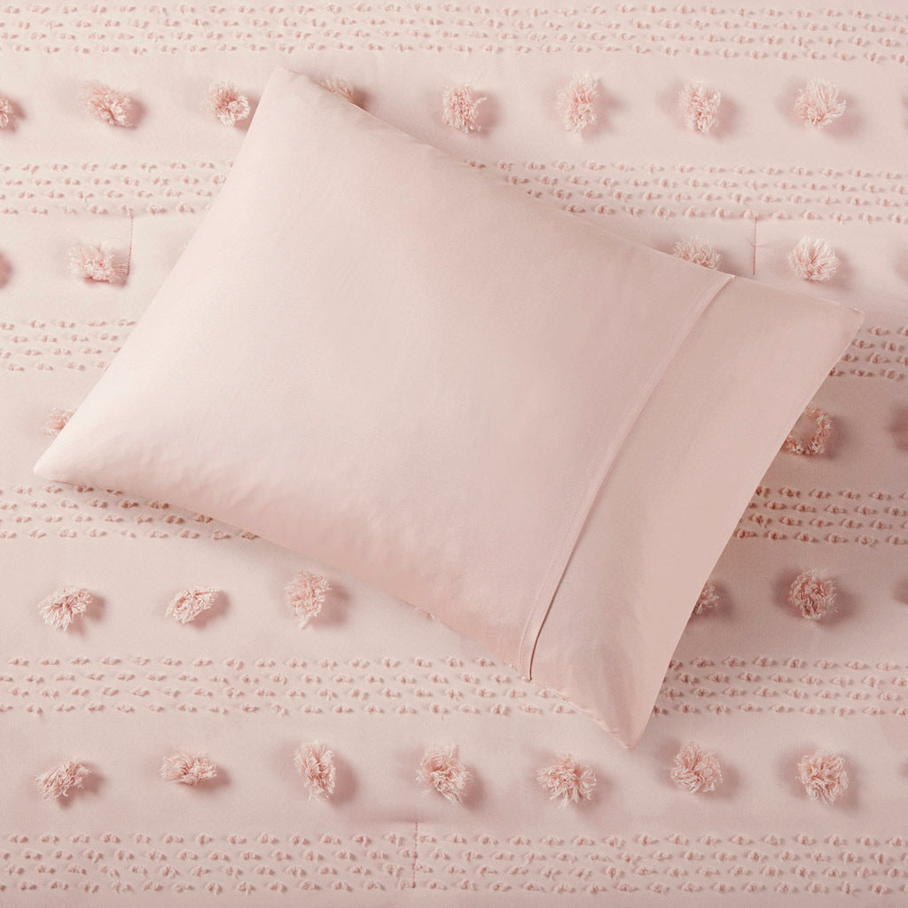 Clip Jacquard Comforter Set ivory-polyester