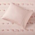 Clip Jacquard Comforter Set Twin Pink Polyester