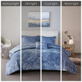 Velvet Comforter Set King Blue Polyester