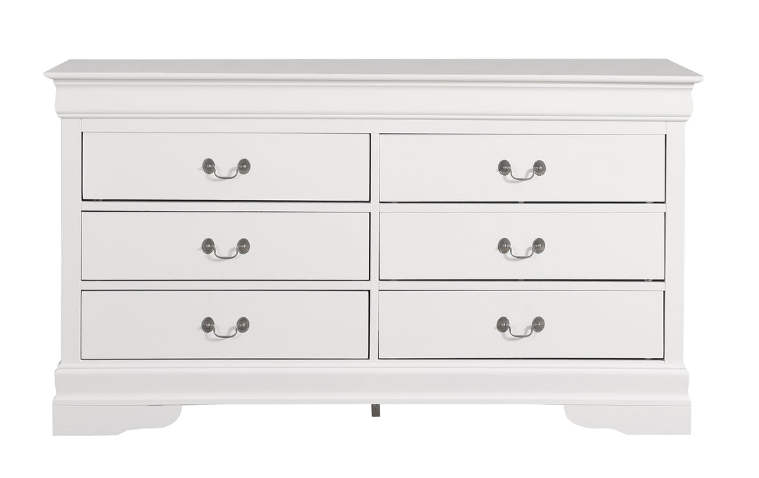 Louis Phillipe G3190 D Dresserwhite White Particle Board