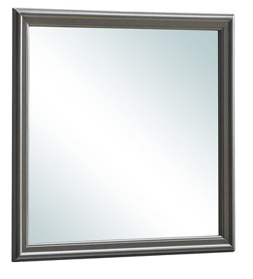 Lorana G6502 M Mirrormetalic Black Black Particle Board