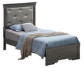 Lorana G6502B Tb2 Twin Bedmetalic Black Box Spring Required Twin Black Bedroom Particle Board