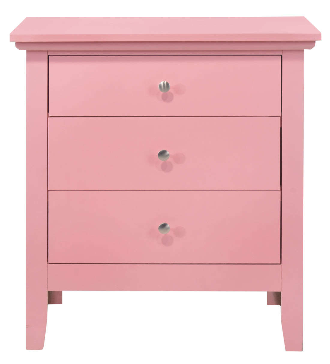 Hammond G5404 N 3 Drawer Nightstandpink Pink Particle Board