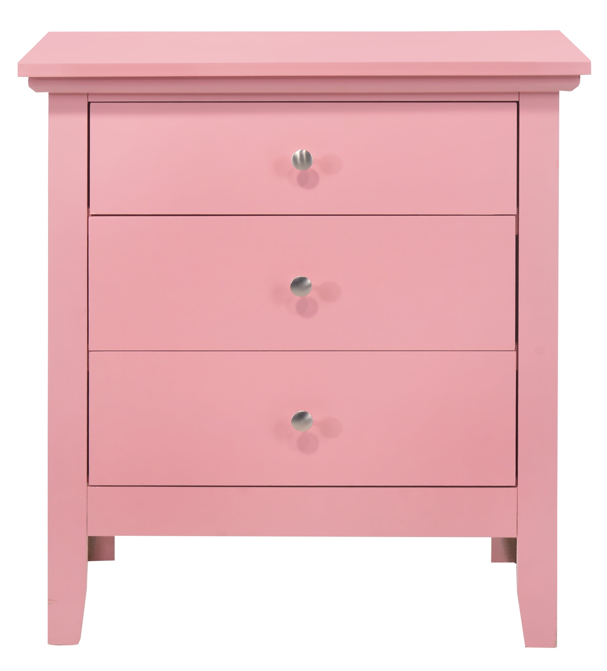 Hammond G5404 N 3 Drawer Nightstandpink Pink Particle Board