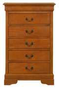 Louisphillipe G02160 Ch Chestoak Oak 5 Drawers & Above Oak Particle Board
