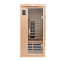 One Person Hemlock Sauna - Natural Wood Solid