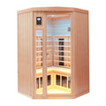 Pentagonal Hemlock Far Infrared Heating Sauna Room Natural Wood Solid Wood