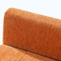 Modern Accent Chair,Chenille Arm Chairs For Living Room,Upholstered Mordern Armchair,Comfy Soft Padded Lounge Chair In Small Space, Bedroom, W Pillow, Solid Wood Leg Orange Orange Light Brown Primary Living Space Modern Rubberwood Foam Chenille