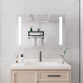 Bathroom Medicine Cabinet with Lights, 36 24 Inch LED mirror included-bathroom-powder