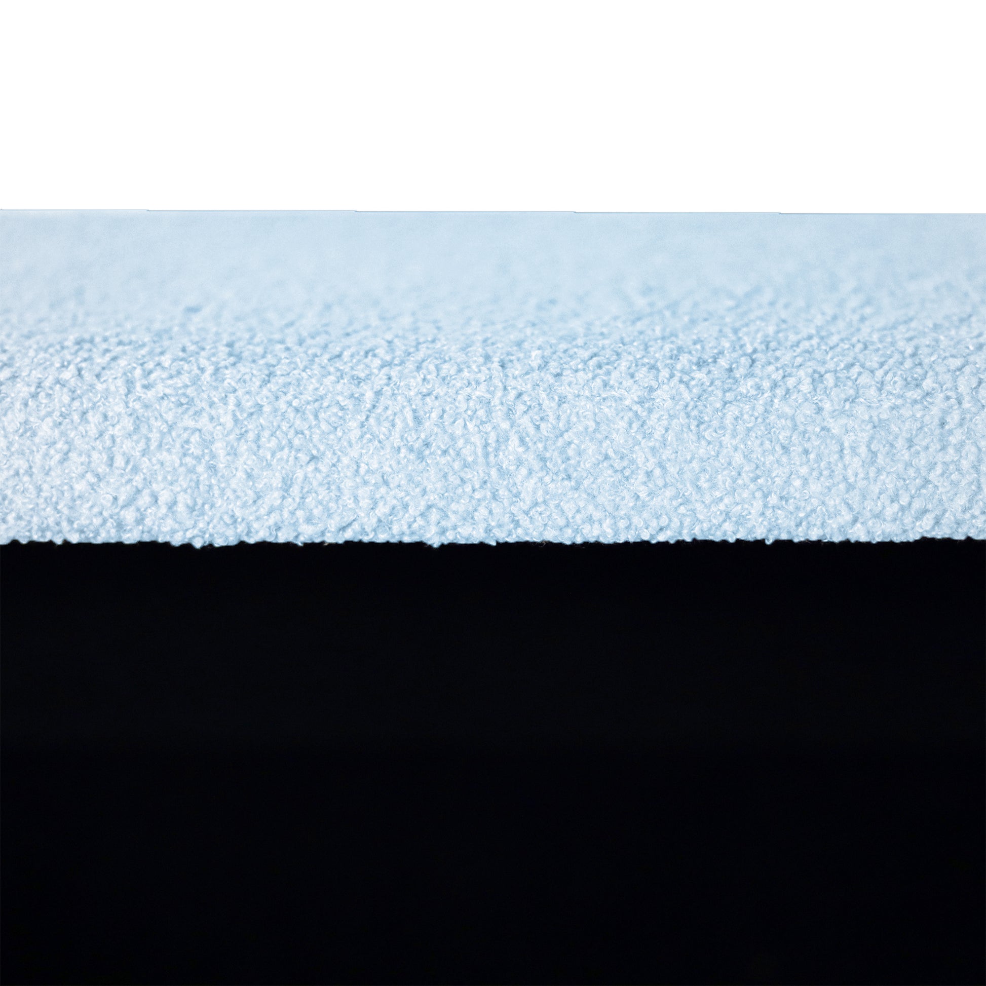 Blue Storage Ottoman Bench For End Of Bed Gold Legs, Modern Grey Faux Fur Entryway Bench Upholstered Padded With Storage For Living Room Bedroom Blue Faux Fur