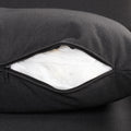 Pull Out Sofa Sleeper 3 In 1 With 2 Wing Table And Usb Charge For Nap Line Fabric For Living Room Recreation Room Black Black Foam Linen
