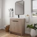 30 Inch Freestanding Bathroom Vanity with White Resin plain light oak-2-bathroom-freestanding-plywood