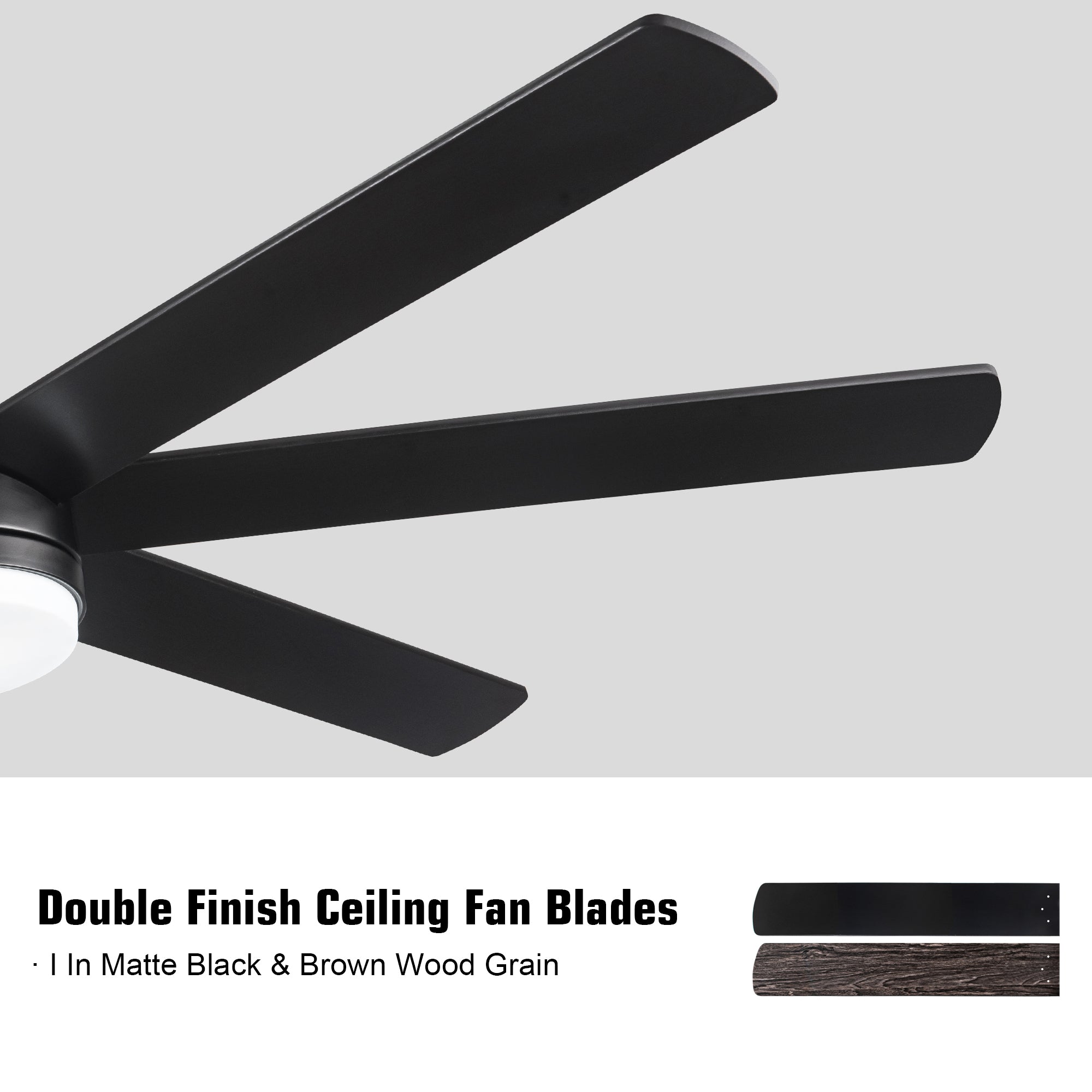72 In Farmhouse Ceiling Fan with Plywood Blades